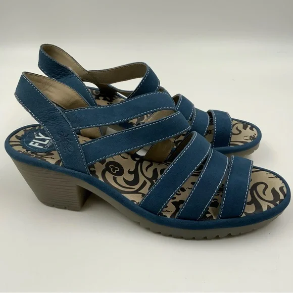 Fly London Wome 118Fly Blue Leather. Size 42. - Picture 2 of 9